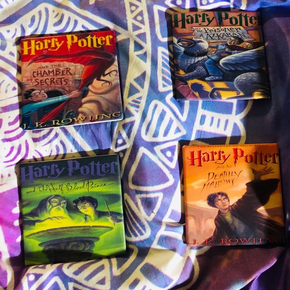 Harry potter Book Cover Coasters (set of 5)